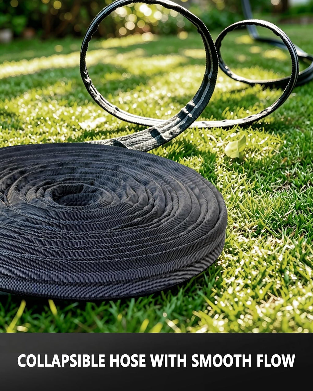 Flexible 100FT Garden Hose, Non-Expanding Lightweight Water Hose | 60% Lighter & Kink-Free, Burst-Resistant Up To