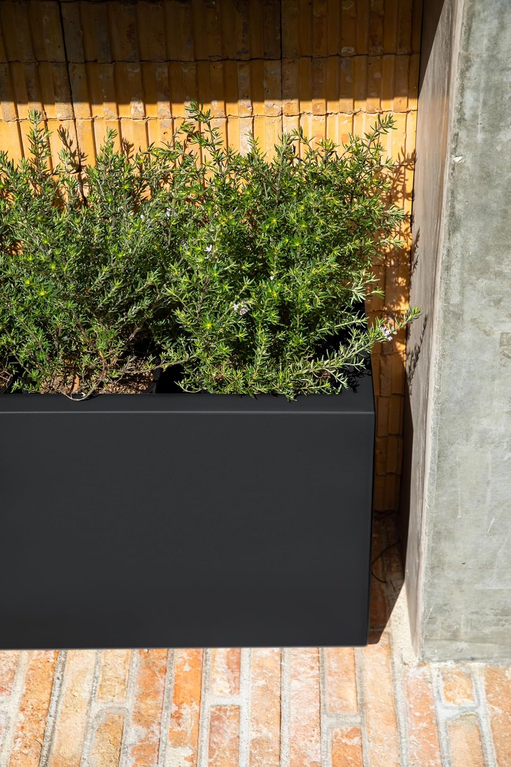 Veradek Block Series Long Box Planter - Rectangular Outdoor Planter | Made From Durable Plastic With Double-Walled