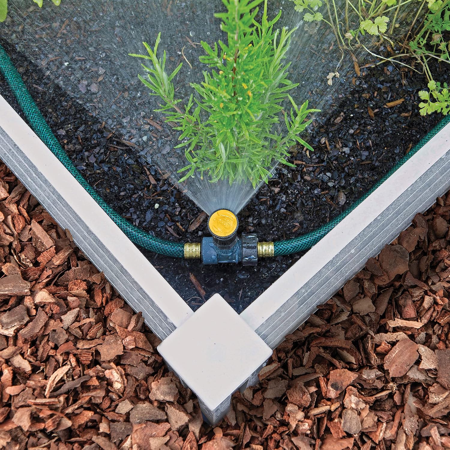 Melnor Multi-Adjustable Watering Set, 1800 Sq Ft: 3 Sprinklers, 2 Hoses | 65191AMZ | Adjustable Angle, Direction &