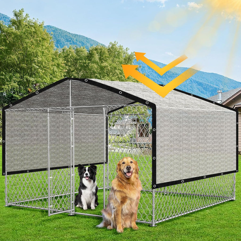 Shade Cloth-80% Aluminum Sunblock Neting,Durable Mesh Tarp with Grommets,Shade Cloth for Garden,Car, Outdoor