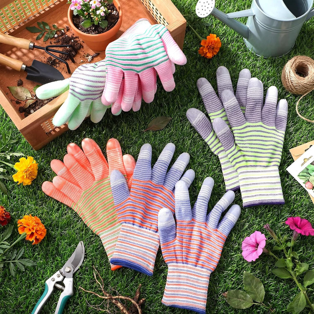 Chicingyou 50 Pairs Gardening Gloves Bulk for Women and Men, Disposable Yard Gloves Non Slip Rubber Coated, Breathable