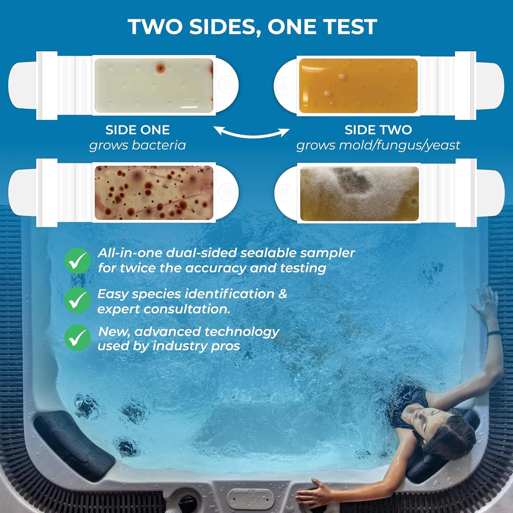 Detekt® Hot Tub & Pool Water Test for Bacteria & Mold - Species ID