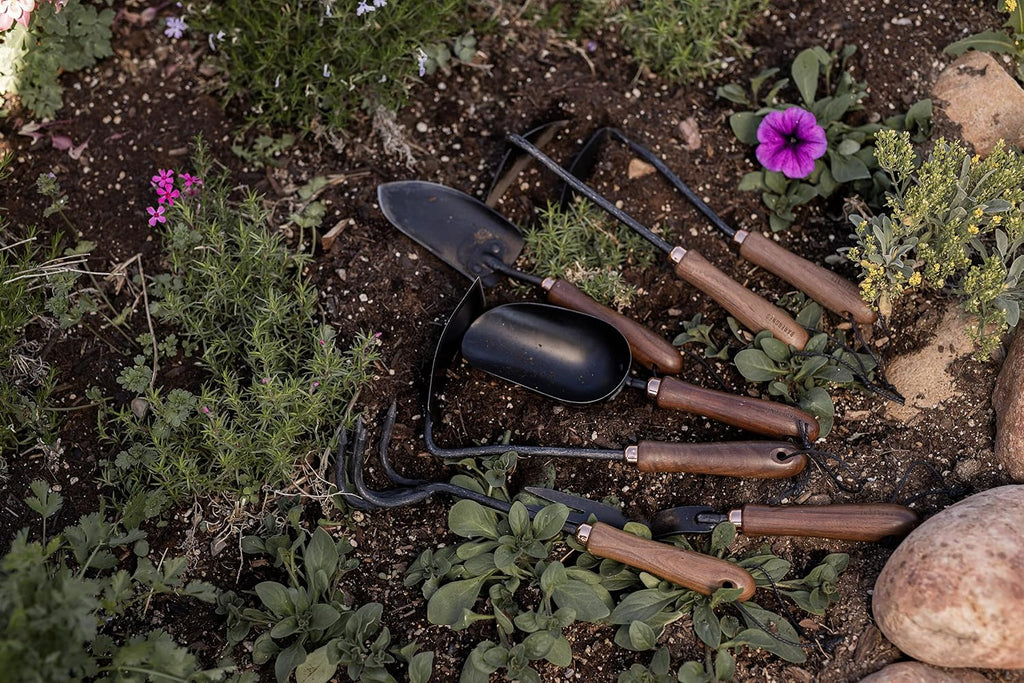 Barebones Garden Scoop - Garden Spoon - Stainless Steel Small Hand Shovel for Transplanting, Digging, and Planting