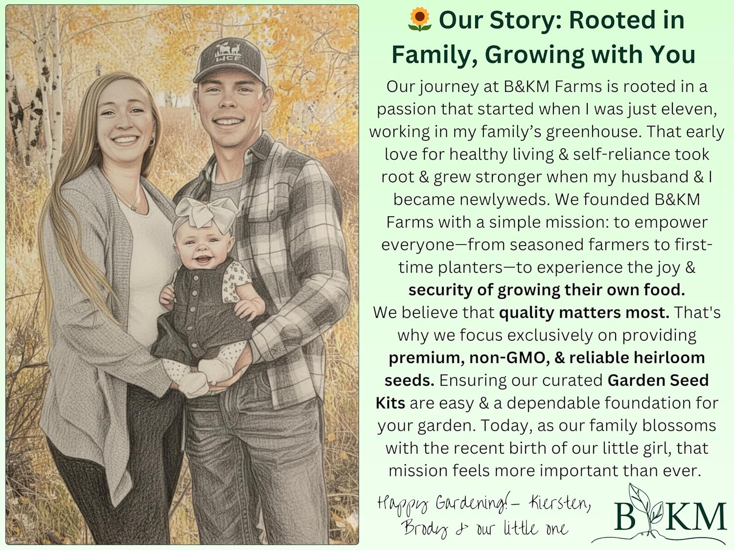 B&KM Farms Vegetable & Herb Seed Vault, 20 Variety Seed Packets, 10,000+ Heirloom Non-GMO Seeds, Water Resistant
