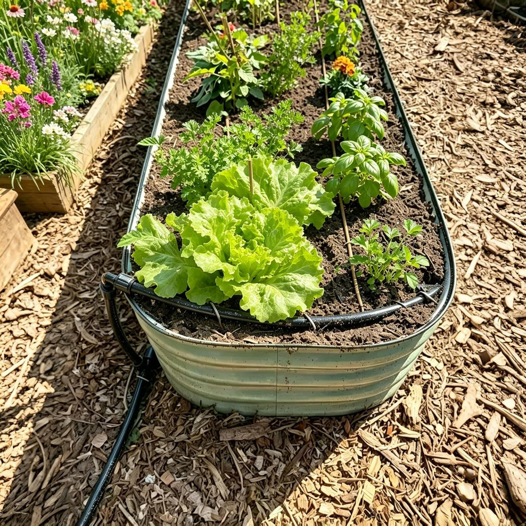 1/2 Inch Drip Irrigation Tubing, 75ft Main Line Tubing Hose for Irrigation System, Garden Beds, Vegetable Gardens, PVC