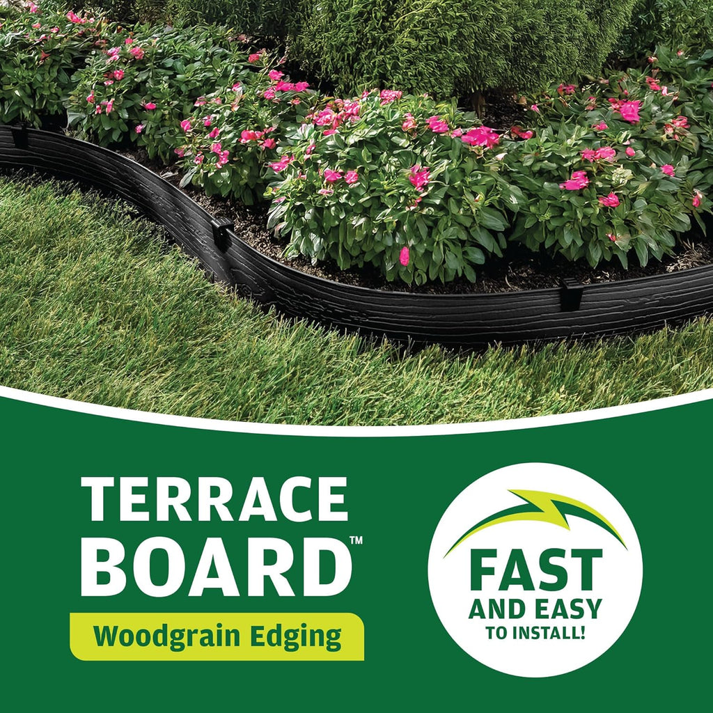MASTER MARK Terrace Board, Landscape Coiled Edging, Grass Barrier, Bender Board, Flower Bed, Vegetable Garden Borders 5