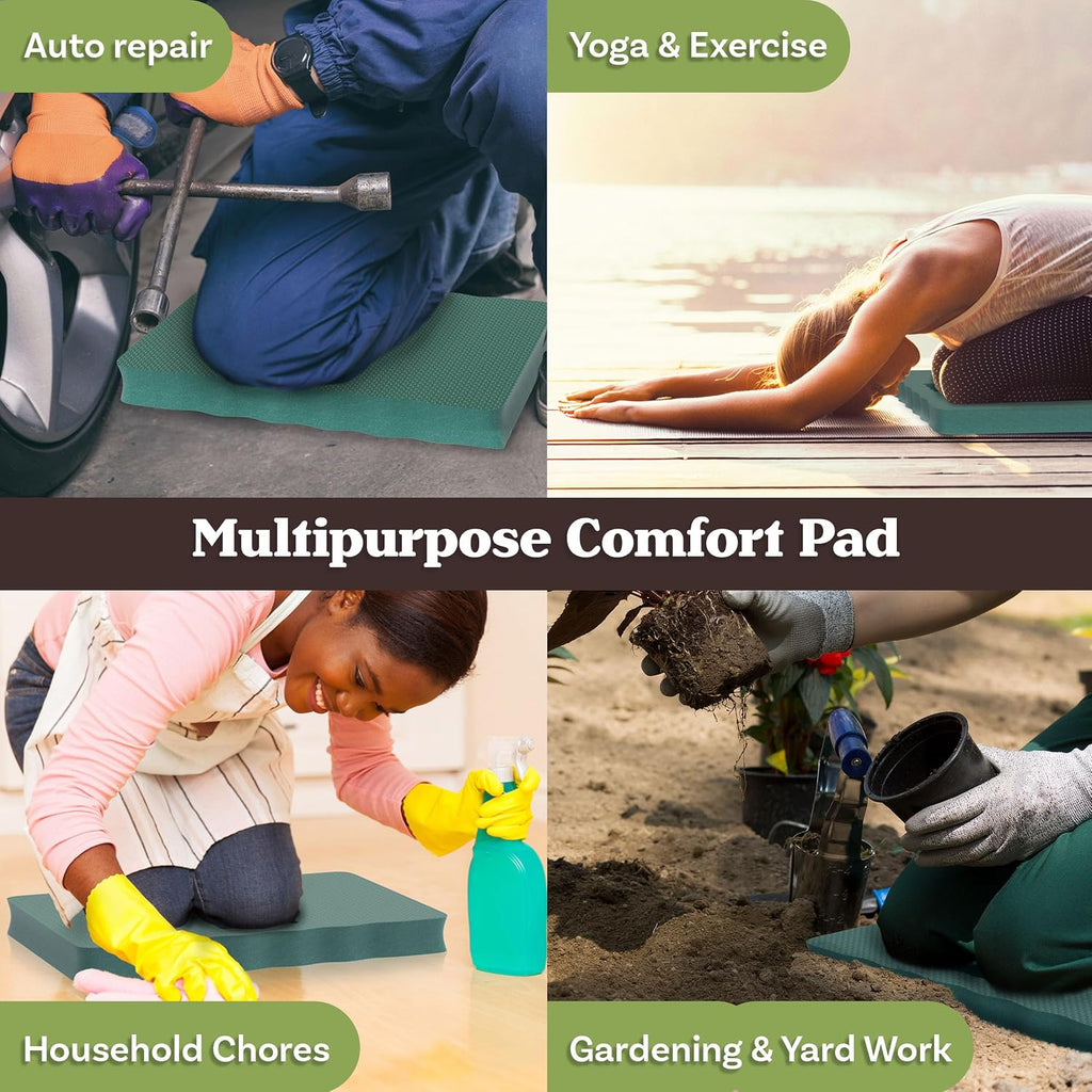 Kneeling Pad with Handle - Multiuse Extra-Thick EVA Foam Ergonomic Comfort Knee Protector for Gardening - Indoor or