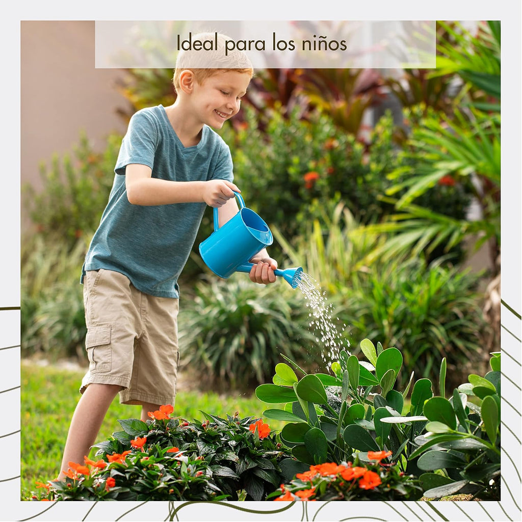 Watering Can for Kids - Play Time or Practical Use - Childs Metal Watering Can - Small Water Can for Boys and Girls