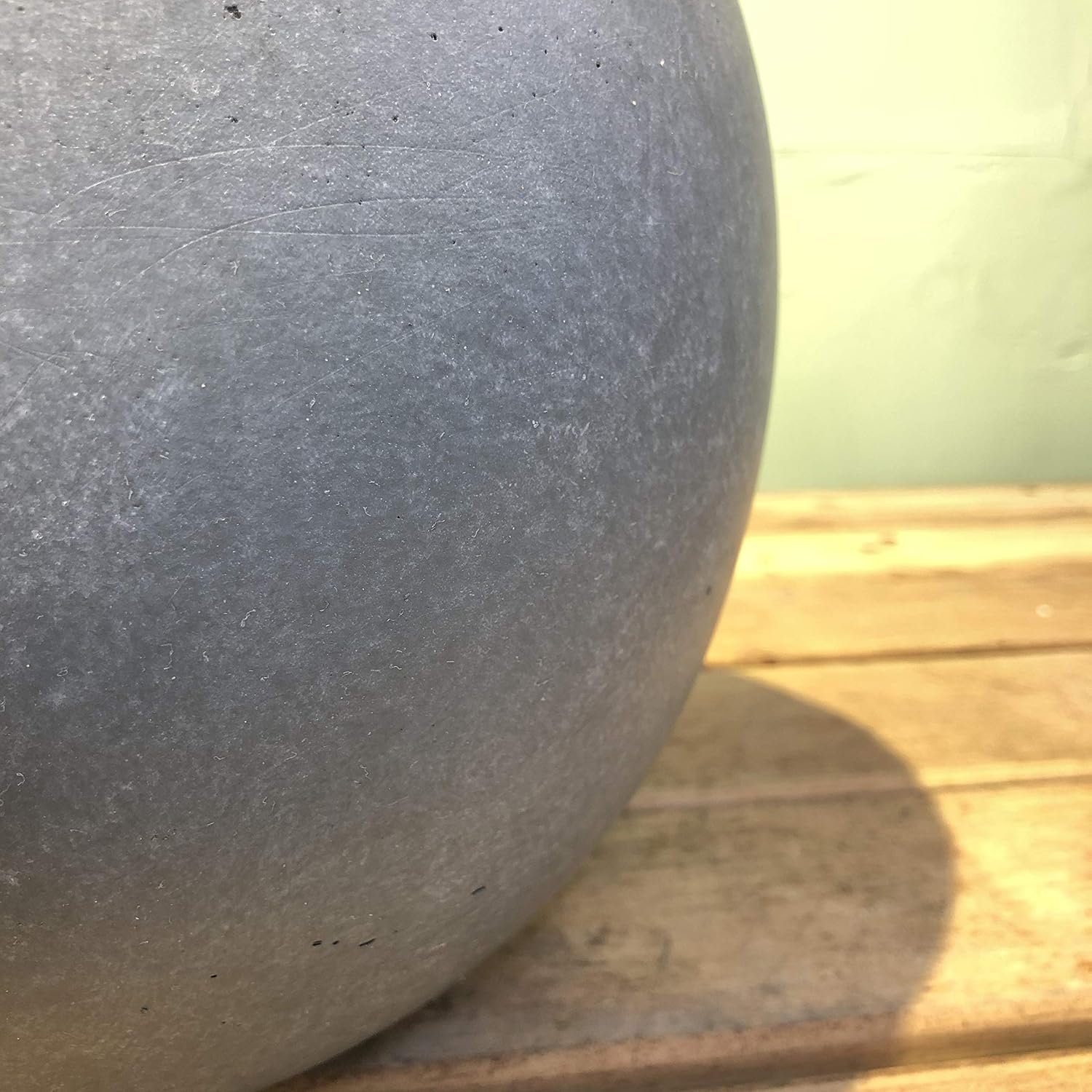Kante Blue Gray Concrete Planter 11.8" Dia All-Weather Round Small Pot | Handcrafted Cement Bowl, Anti-Frost & UV