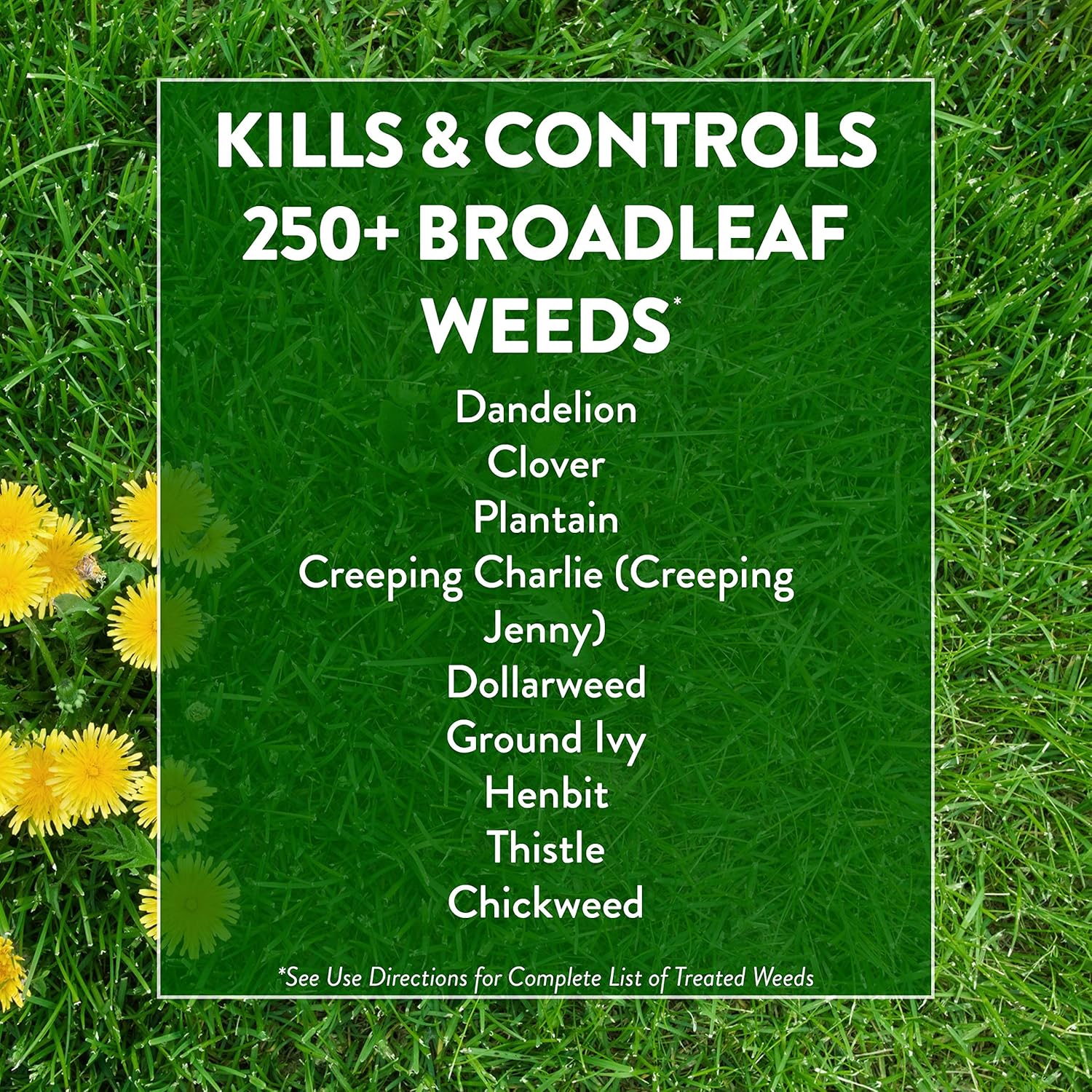 GreenView Weed and Feed 13 lb. Bag, Covers 5,000 sq. ft. | Kills 250 Plus Weeds - 27-0-4 NPK formula - Provides 8 weeks