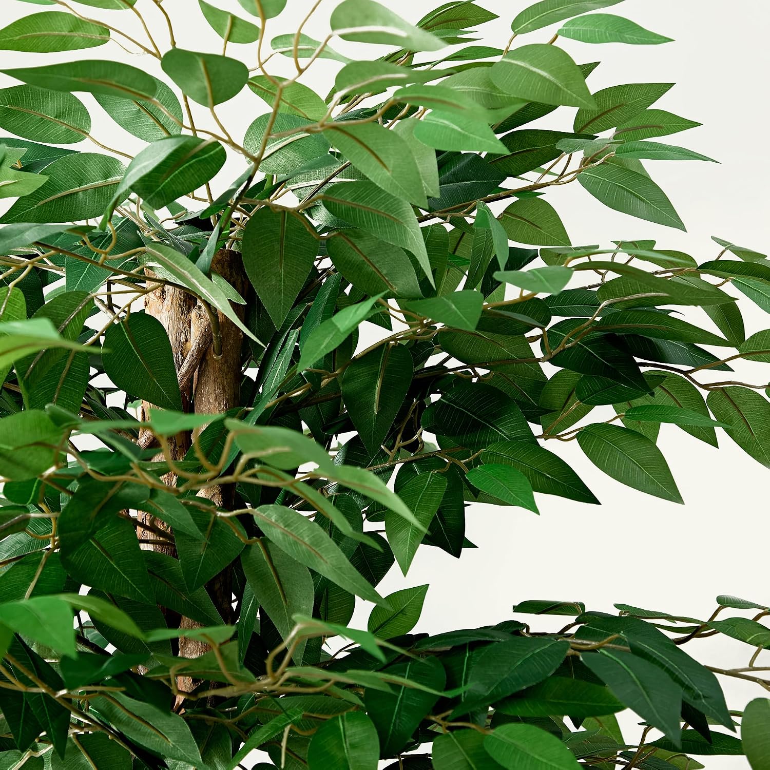 VECELO Artificial Ficus Tree with Sturdy Nursery Pot, 5FT Faux Silk Plant for Indoor Outdoor Home Garden Decor, 1 Pack