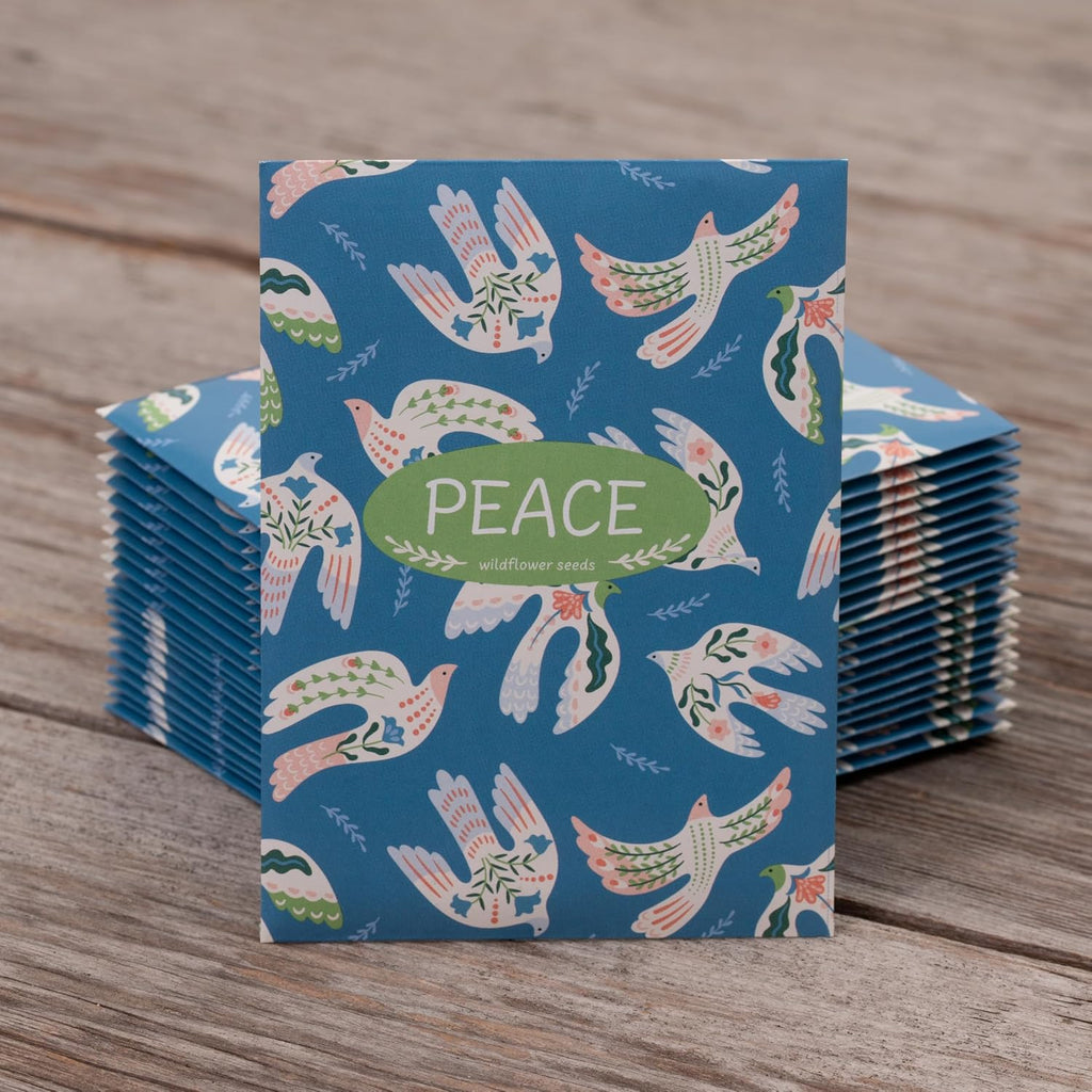 Peace Dove - 25 Seed Packs - Perfect Eco-Friendly Gift for Gardeners & Friends - Non GMO Seeds