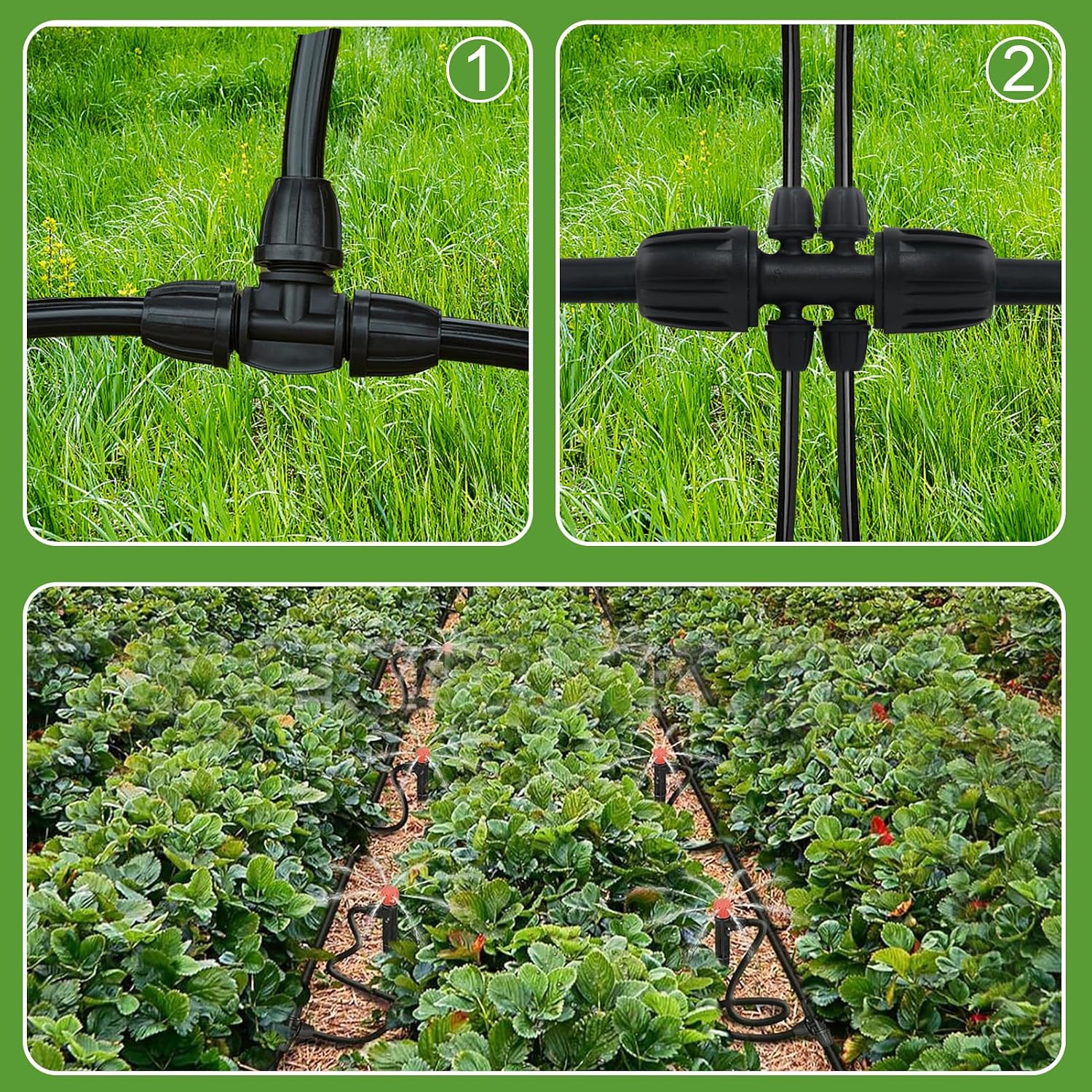 1/2 Inch Drip Irrigation Tubing-49.2Ft/15M Main Tubing Hose for Garden Irrigation System Kit, Plant Watering Irrigation