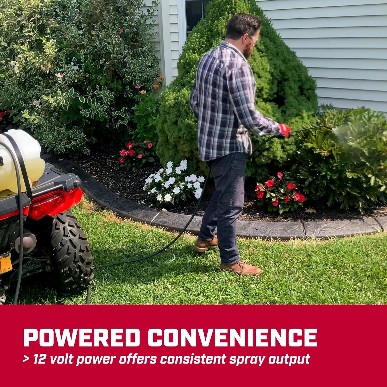 CHAPIN 8-Gallon ATV Spot Sprayer, 12V Pump for Easy Spraying | Chemical-resistant tank; ideal for ATV and UTV spraying