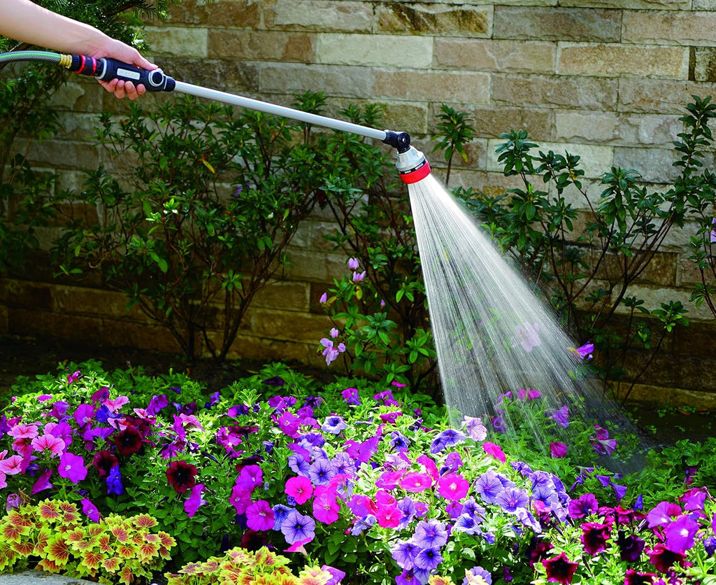 Eden 96618 Metal Thumb-Control 7-Pattern 33 in. Watering Wand | Heavy-Duty Water Sprayer for Hanging Plants, Gardens &