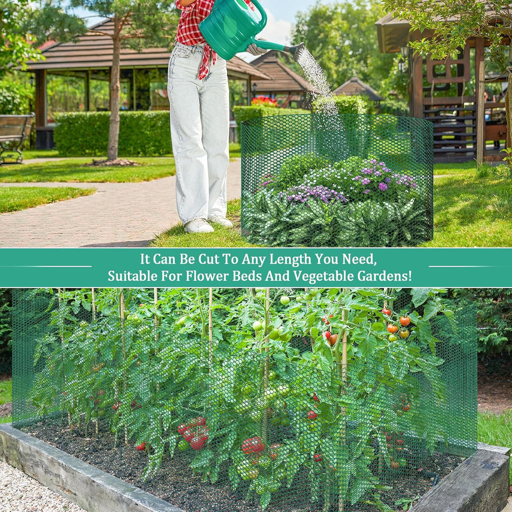 32.8ftx24In Plant Protectors from Animals,Plant Cages for Outdoor Plants | Wire Plant Protector Cage,Wire Plant