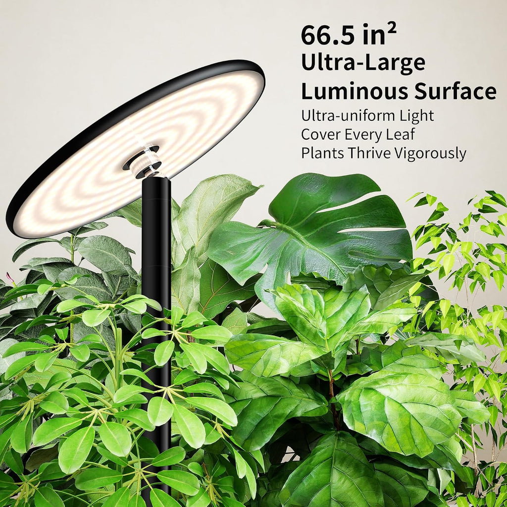 85" Tall Grow Light for Large Indoor Plants, 60W Full Spectrum | 1-23H Timer, Blue-Enhanced Sun Spectrum, Dimmable