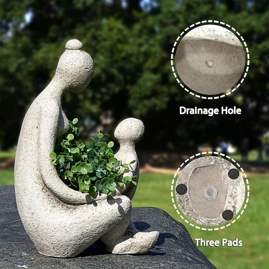 Unique Planters for Indoor Outdoor Plants Head Face Planter Pot Large Succulent Planters Flower Vase with Drainage Hole
