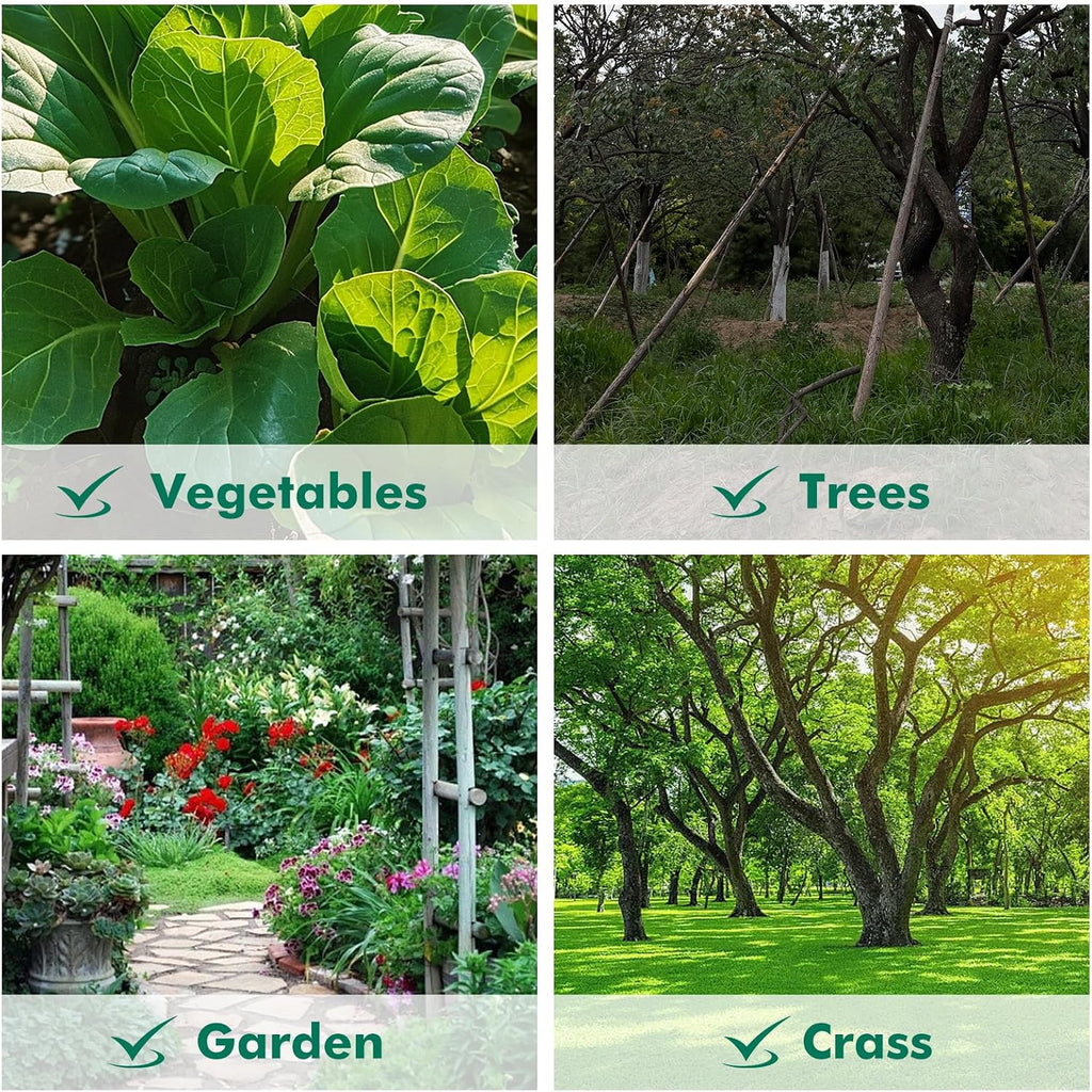 Customized Water Saving Soaker Hose System for Garden & Vegetable | 1/2 Inch 50ft Soaker Hose with 25ft PVC Garden