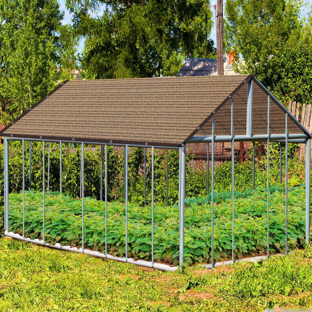 Shade Cloth for Garden,80% Mesh Tarp with Grommets Shade Cloth for Greenhouse,Patio,Vegetables,Plants Cover and Chicken