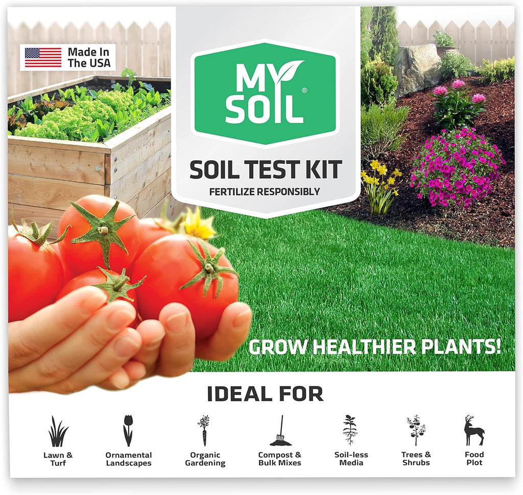MySoil Soil Test Kit, Unlock Your Lawn & Garden Potential, Complete & Accurate Nutrient and pH Analysis with