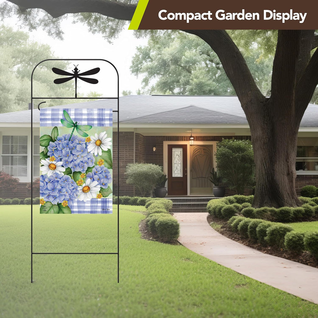 Briarwood Lane Everyday Wrought Iron Dragonfly Garden Flag Arbor 41x15 Garden Flag Decorative Arbor
