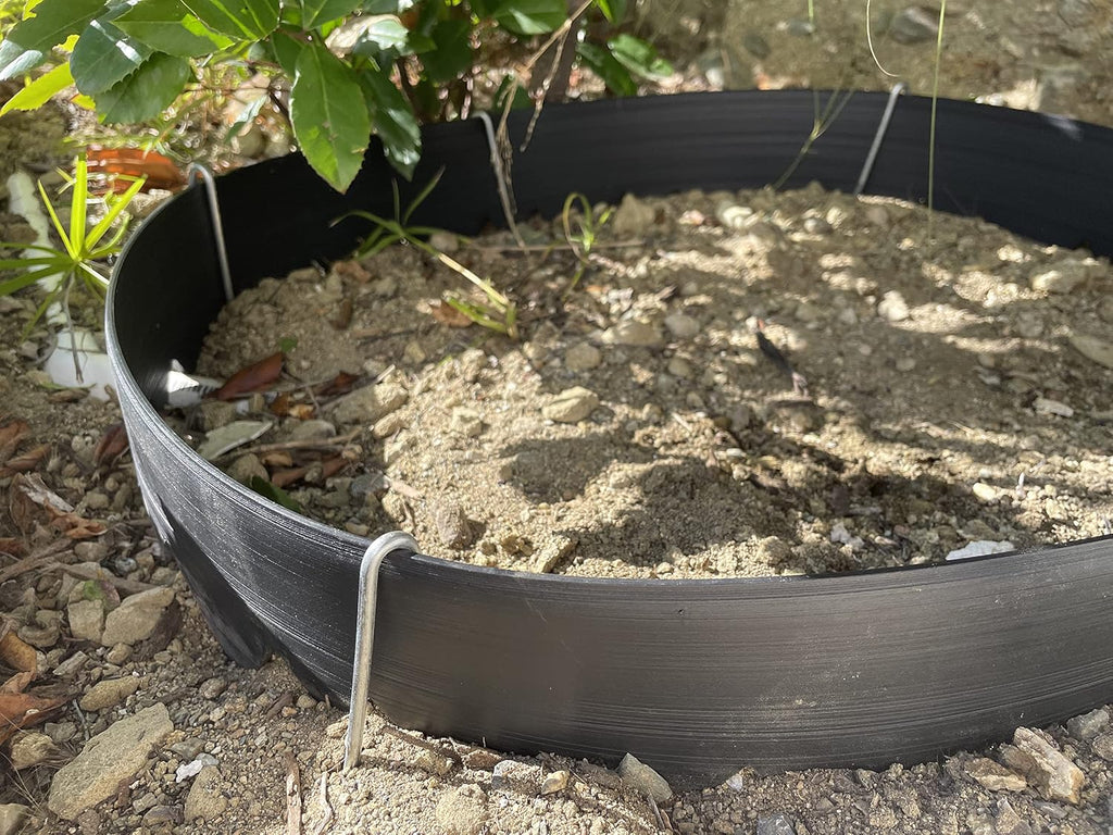 Sandbaggy 10-Inch Steel Landscape Edging Stakes Staples | More Sturdy Than Plastic Stakes | Works for All Landscape