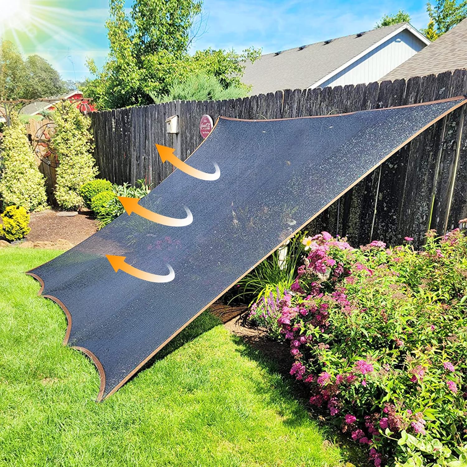 Shade Cloth - for Plants Greenhouse, 70% Sunblock Shade Sails -for Outdoor Garden Pergola Patio Lawn, Sun Protection