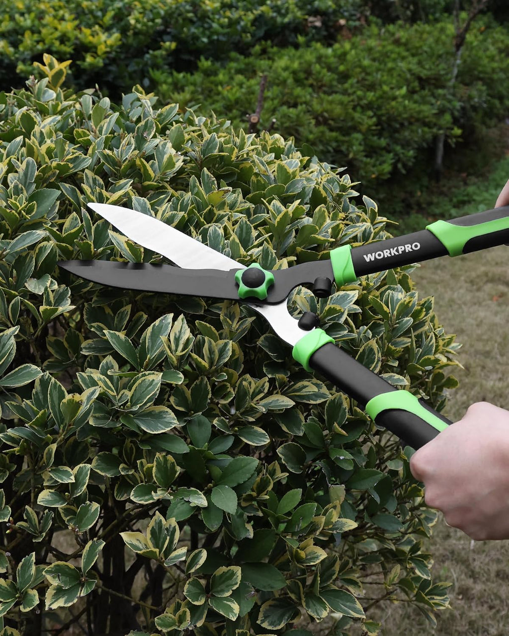 WORKPRO 3-Piece Garden Shears Set, Heavy-Duty Gardening Clippers | Includes 20” Hedge Shear, 24” Anvil Lopper & 8”