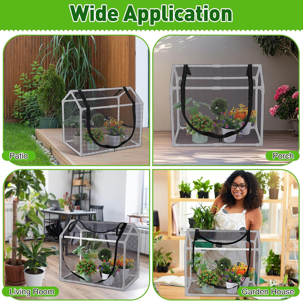 Mesh Plant Cover from Animals, 23.62"x15.75"x19.69" Heavy Duty Plant Cover | Heavy Duty Mesh Plant Cover for Cats, Bird