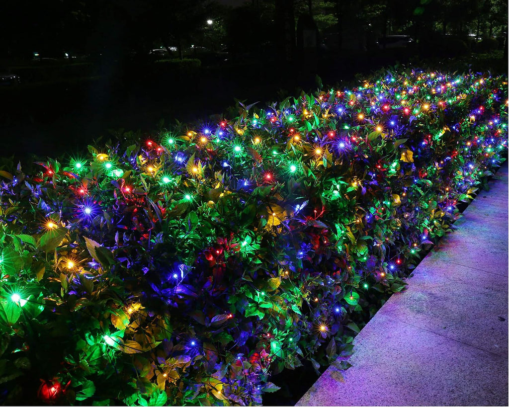 Joomer Christmas Net Lights - 11FT x 4.5FT 300LED Plugin Light Multicolor