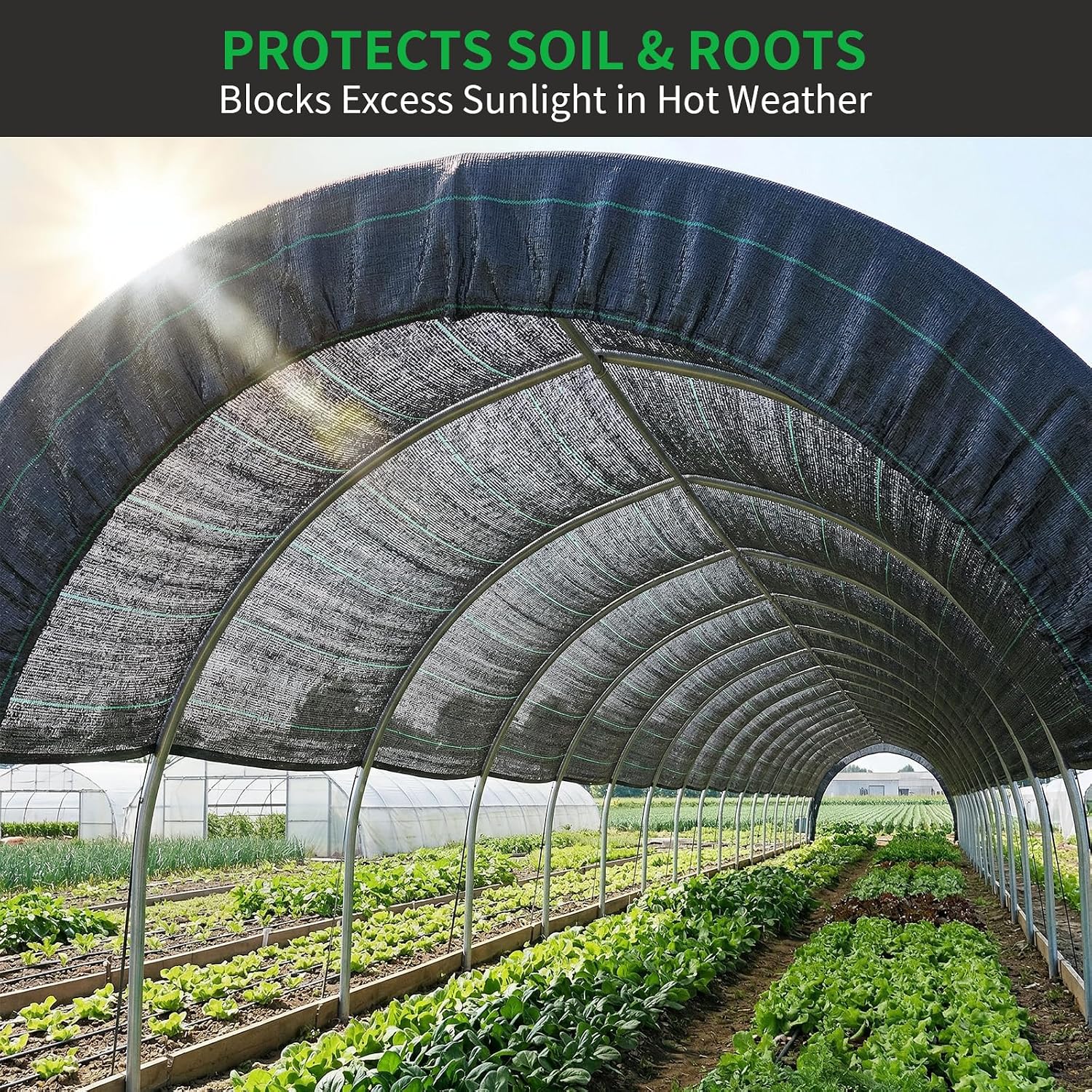 HOOPLE 4 ft x 100 ft Weed Barrier Landscape Fabric, 3.2 oz Heavy Duty Woven Geotextile Ground Cover, Water Permeable