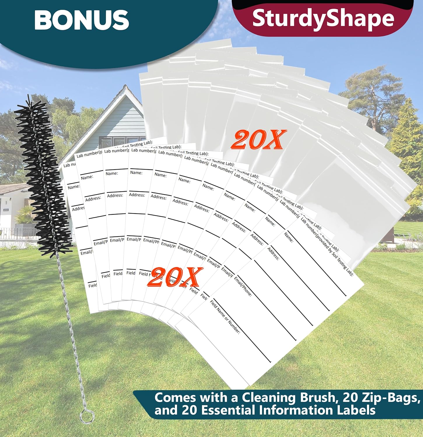 SturdyShape Soil Probe Sampler Kit (40 Inch)