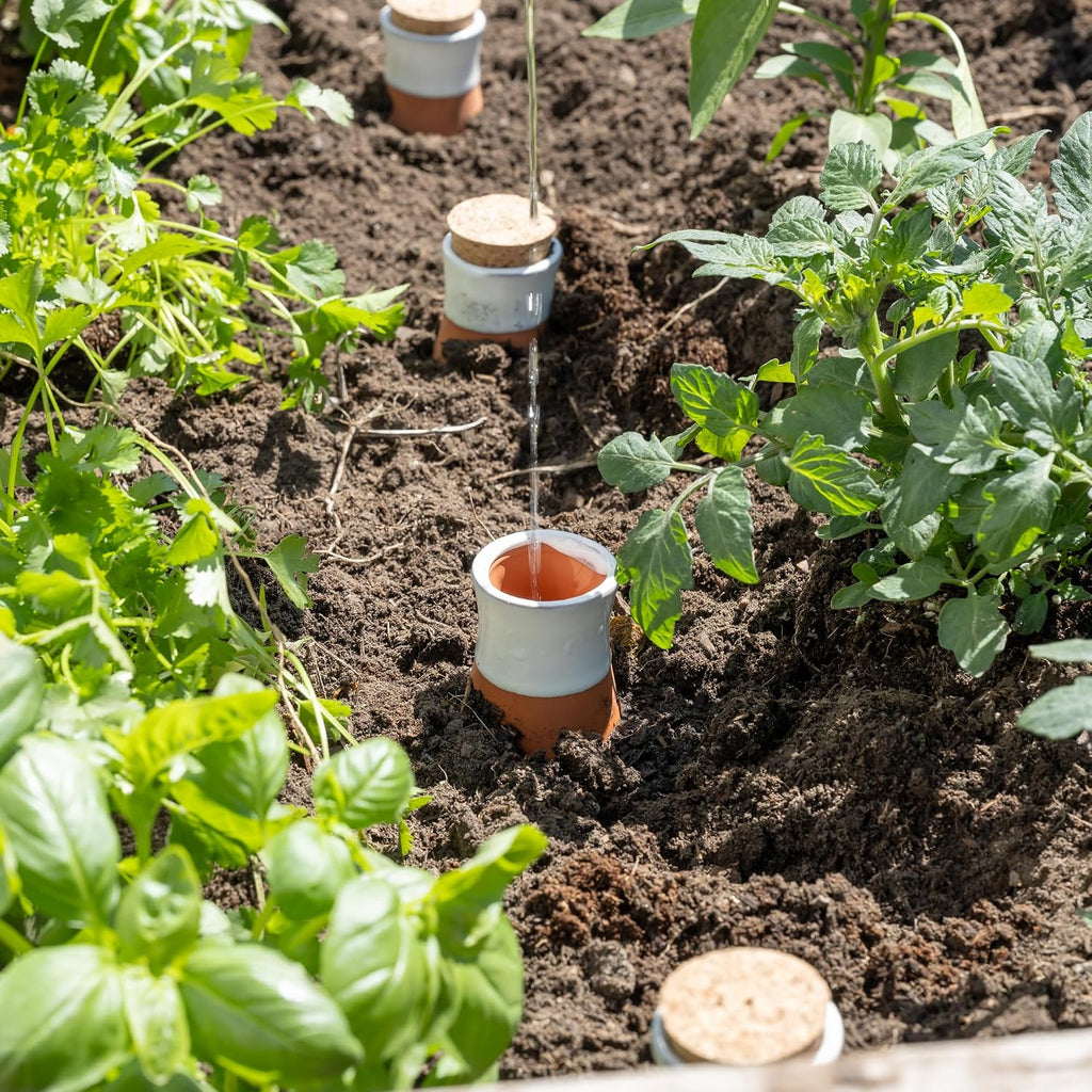 Plant Self Watering Globes - Terracotta Watering Spikes - Slow Release Olla Watering Pots - Drip Irrigiation Olla System
