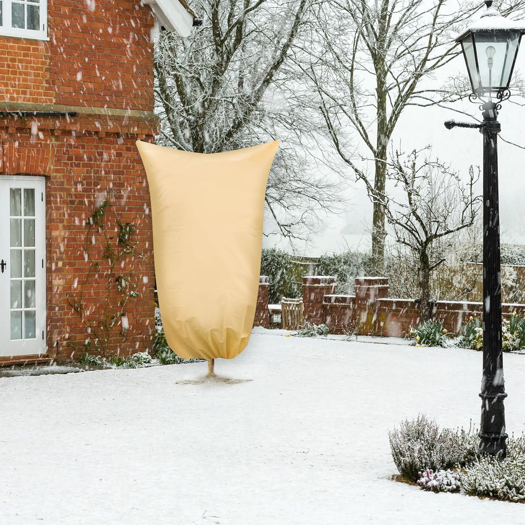 SCRUBIT Plant Covers Freeze Protection, 60 x 70 in. Frost Cloths for Outdoor Plants Fruit Trees & Shrubs with Zipper