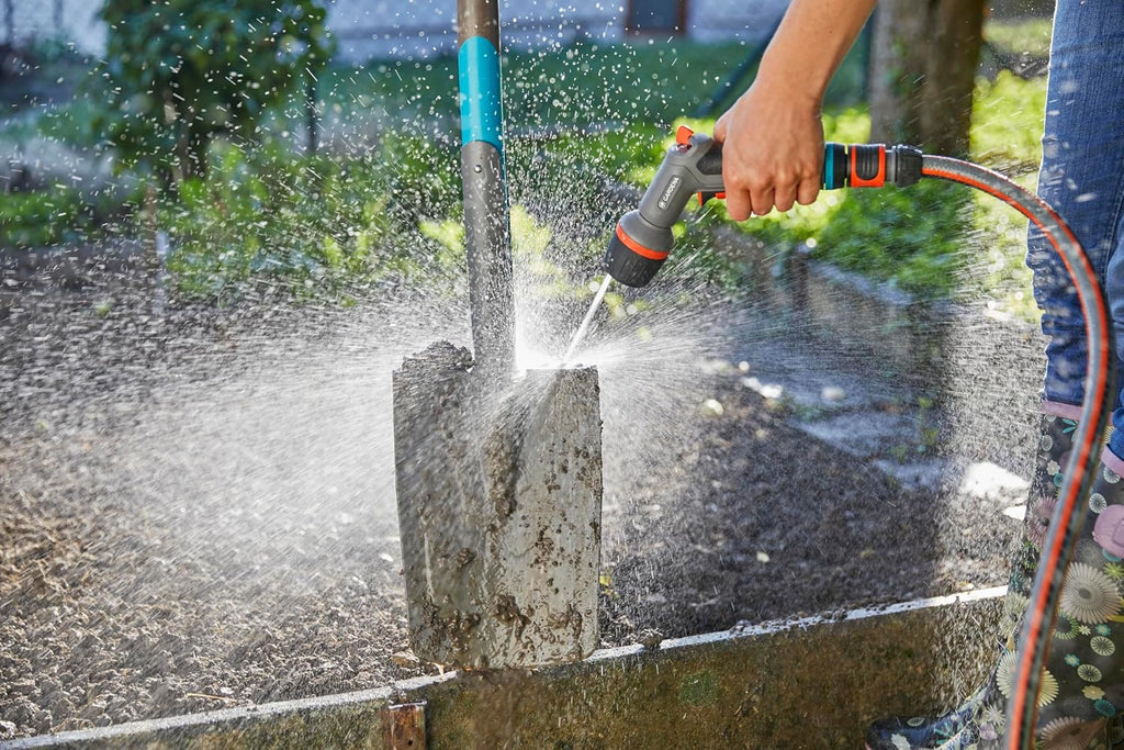 GARDENA Comfort Cleaning Nozzle eco Pulse: Spray nozzle for high-performance, water-saving cleaning with lock and frost