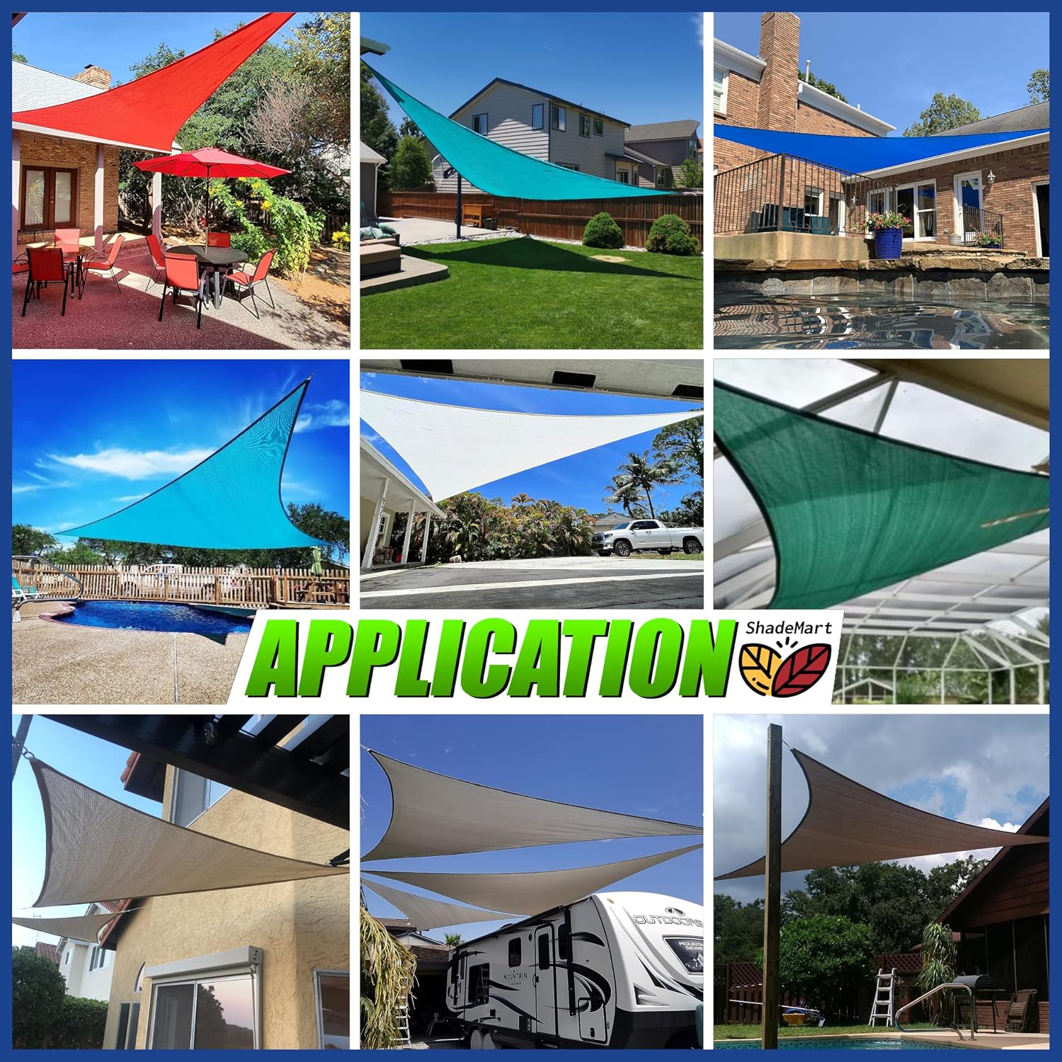 16' x 16' Beige Sun Shade Sail Square Canopy Fabric Cloth Screen, Water and Air Permeable & UV Resistant, Heavy Duty
