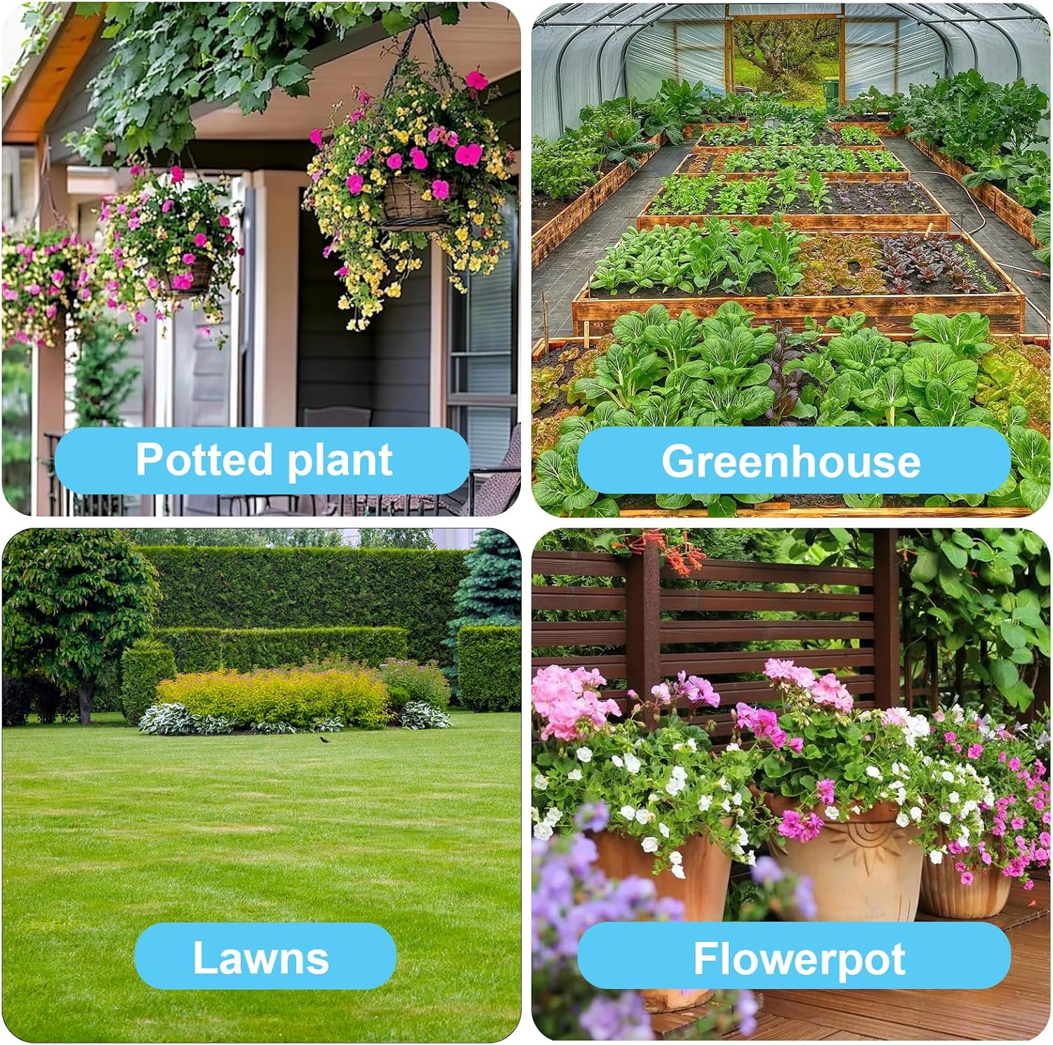 230FT Drip Irrigation System with 1/4" & 1/2" Tubing | Automatic Garden Watering System, Adjustable Spray Nozzles &