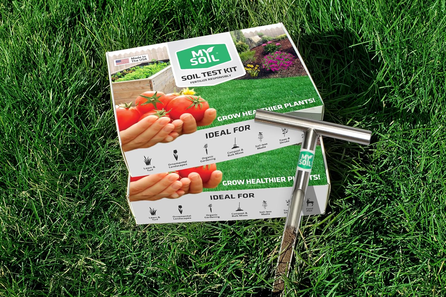 MySoil Test Kit PRO Pack, Unlock Your Lawn & Garden Potential, Complete & Accurate Nutrient and pH Analysis with