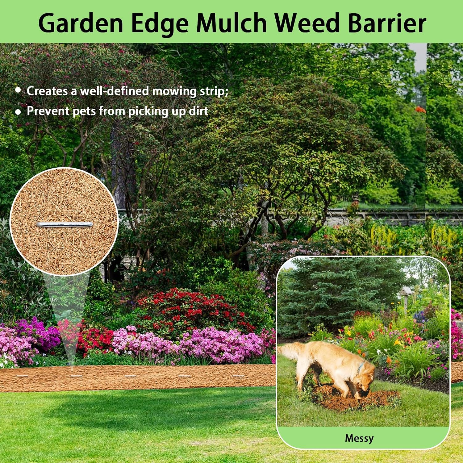 Thick Coco Fiber Liner Roll,120x16inch Natural Coconut Liners for Planter Box Flower Basket, Coco Coir Sheets Coconut