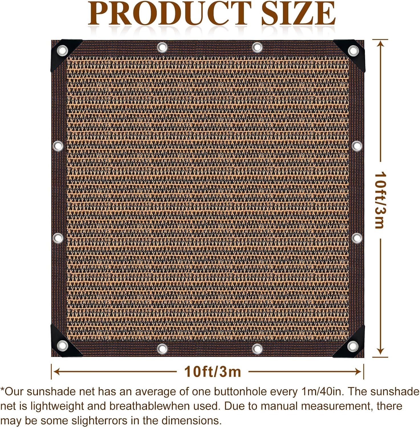 Shade Cloth for Garden,80% Mesh Tarp with Grommets Shade Cloth for Greenhouse,Patio,Vegetables,Plants Cover and Chicken