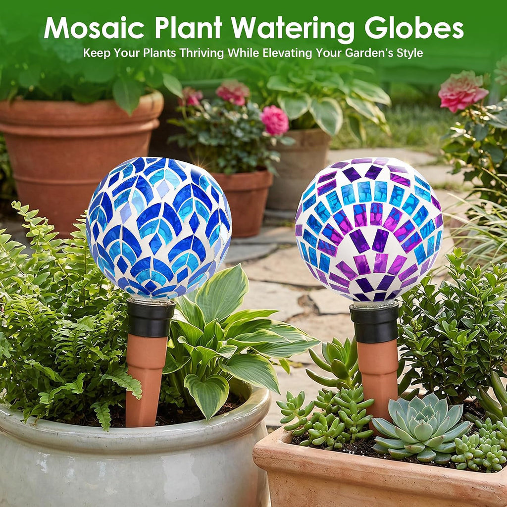 Plant Watering Globe Large Self Watering Globes 2 Pack | Indoor Outdoor Plants Self Watering Planter Insert Watering