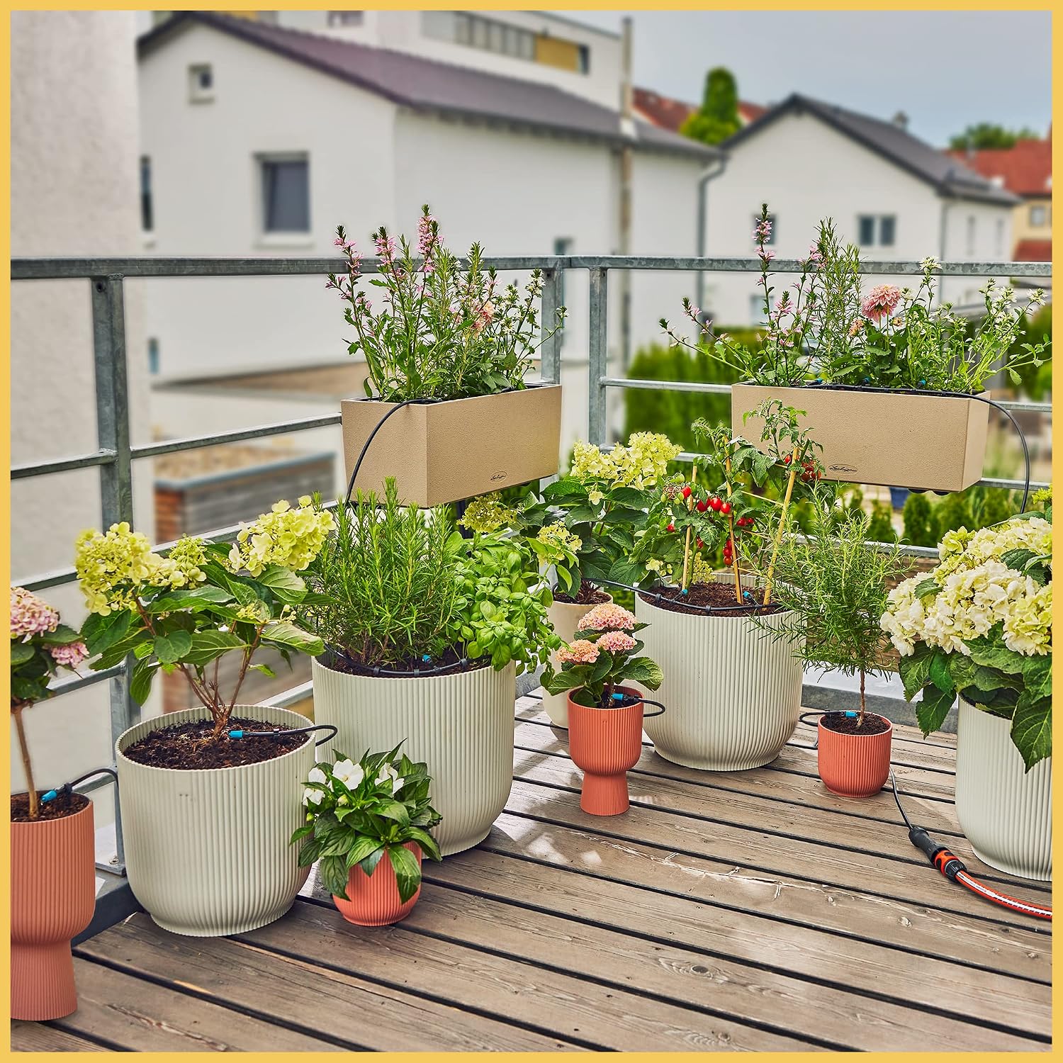Gardena 13401-20 Micro Drip Sprinkler System for Balcony (15 Strains) Starter Set