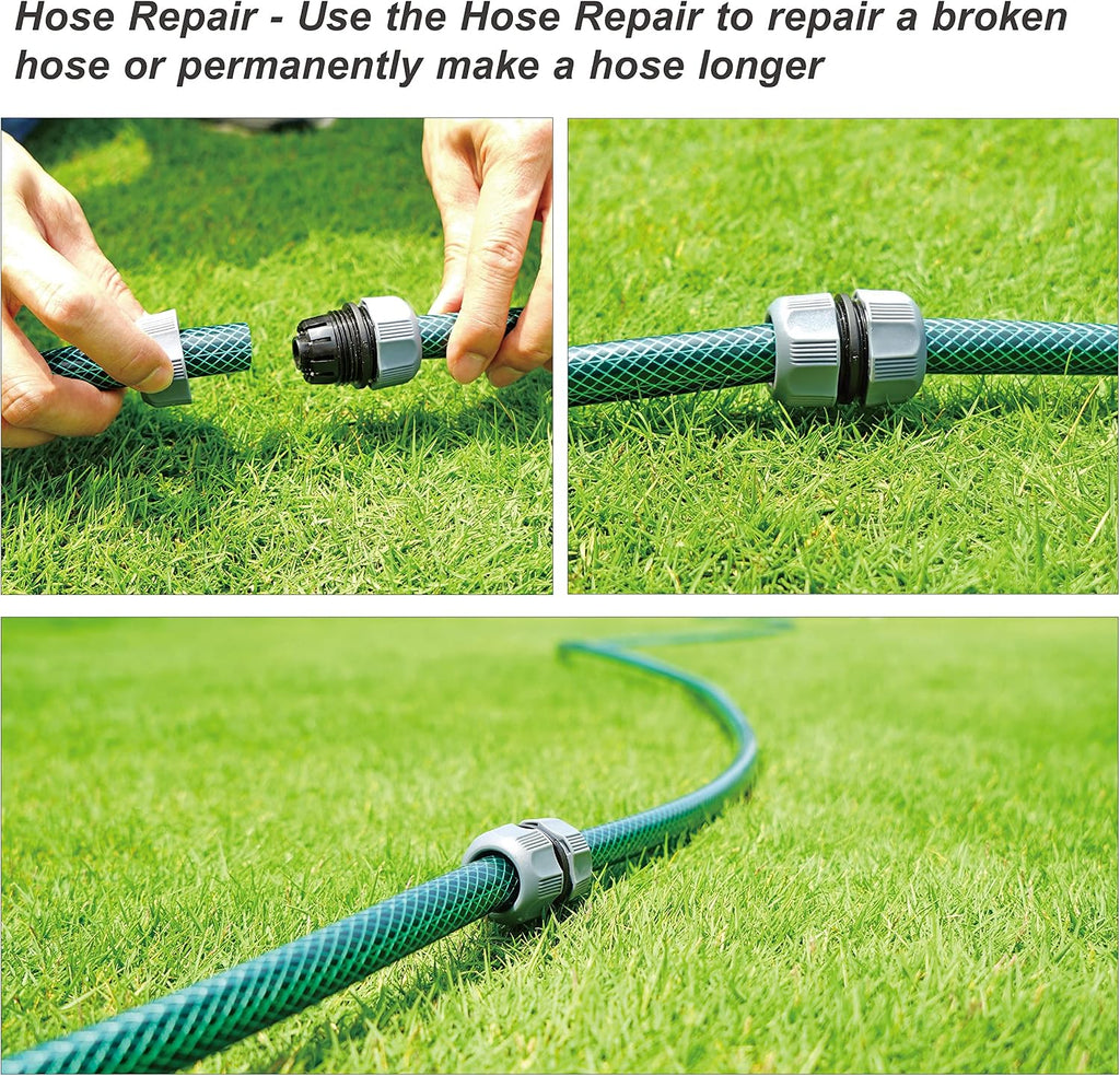 Eden 94051 Rubber Garden Hose 1/2 in. x 50 ft, DIY Hose Set