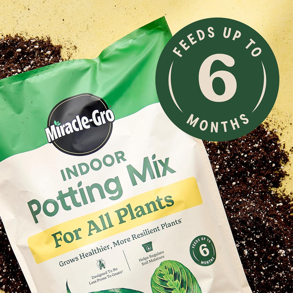 Gro Indoor Potting Mix for All Plants, 16 qt. (2-Pack) | Use with Houseplants and More, Feeds for up to 6 Months