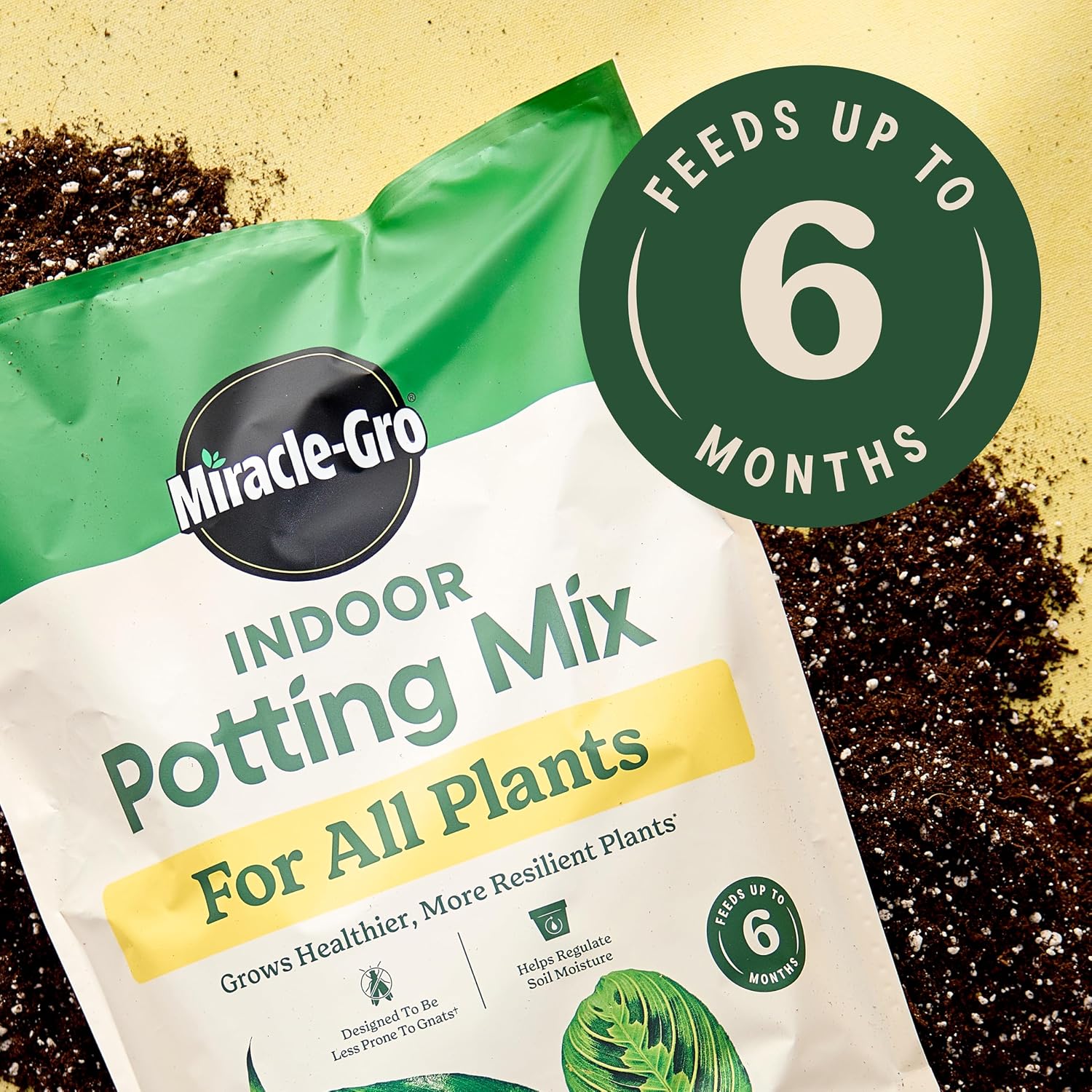 Gro Indoor Potting Mix for All Plants, 16 qt. (2-Pack) | Use with Houseplants and More, Feeds for up to 6 Months