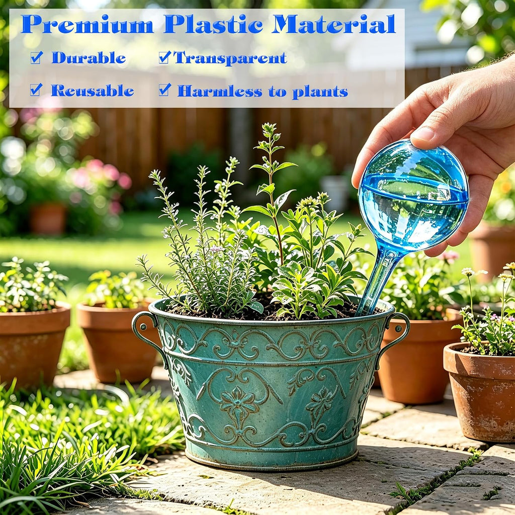 Large 12pcs Plant Watering Globes, Plant Watering Bulb Indoor Potted Plant | Durable Plastic Garden Plant Self Watering