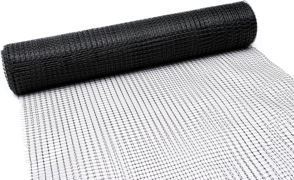 Tenax Deer Netting - Heavy Duty, 7ft Netting for Gardens - 7 Ft x 100 Ft - Black Polypropylene