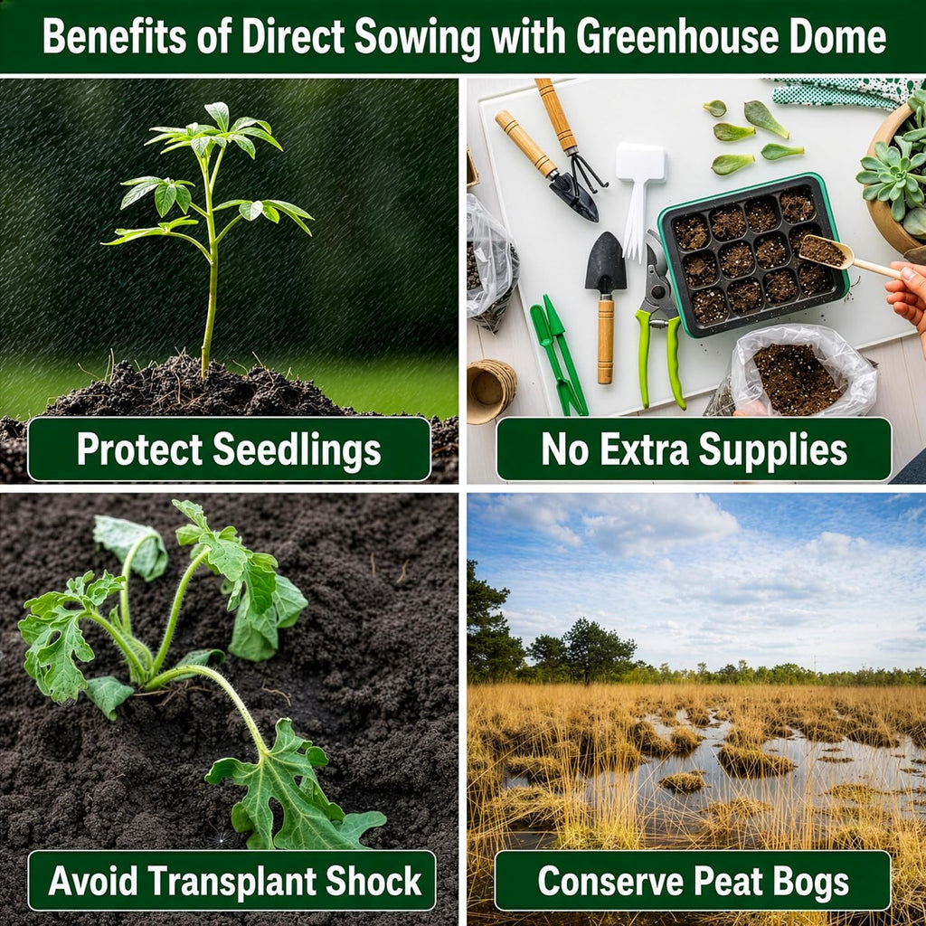 Kids Cucumber Garden Kit – Grow Your Own Cucumbers from Seeds with Greenhouse Germination Domes & Grow Rings, Non-GMO