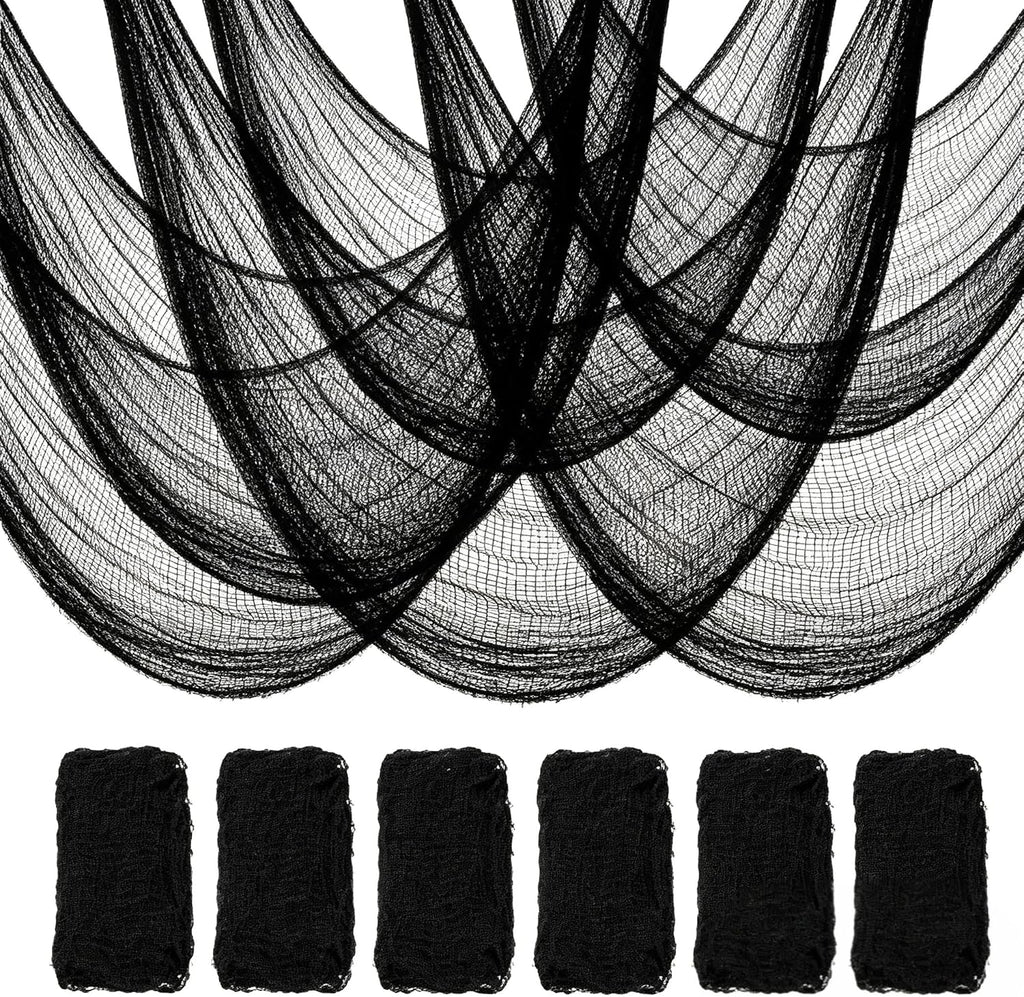1100 Sqft Black Halloween Spider Web Decor with 60 Fake Spiders 12 Bats